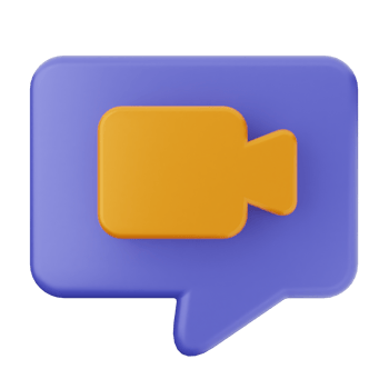 A speech bubble with a icon on it png