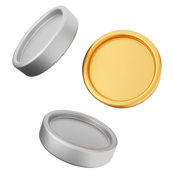 Three different colored metal and plastic containers png