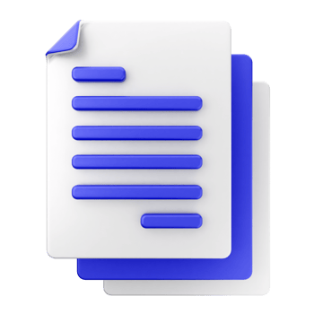 A blue and white document with a blue line png