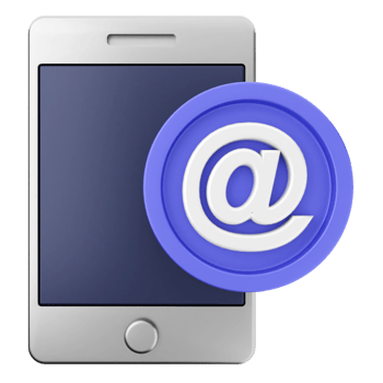 Mobile email app icon png