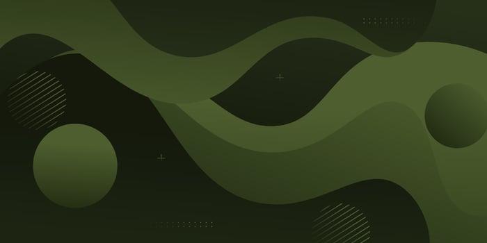 Abstract colored wave pattern background. Trendy waves Fluid design background. Green wave pattern on background. eps10 vector