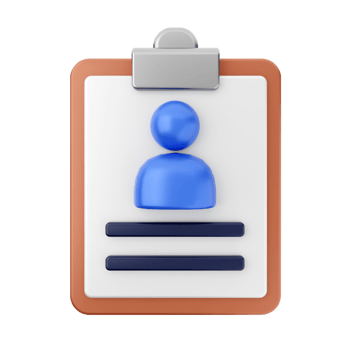 Clipboard icon with person icon png