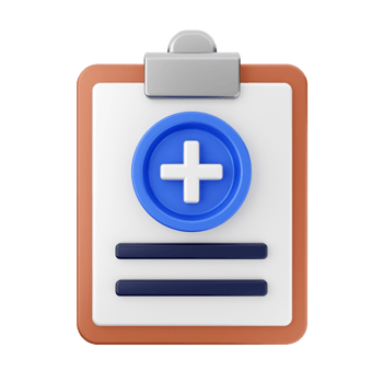 A clipboard with a plus sign on it png