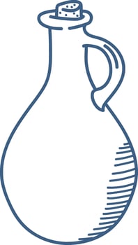Minimalist Bottle with Cork vector