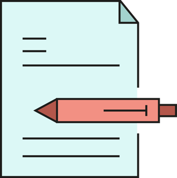 Document and Pen Icon png