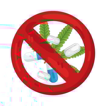Illustration of No Drugs vector