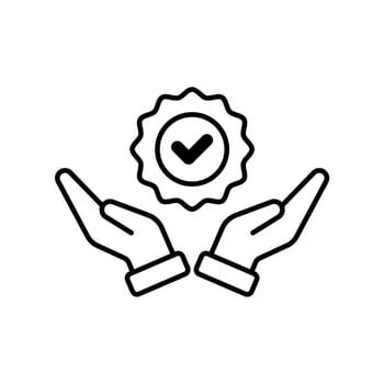 Icon a standards vector