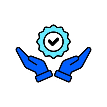 Icon a standards, isolated against a clean background. vector