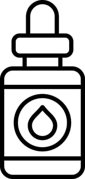 A bottle of ink with a cap on it vector