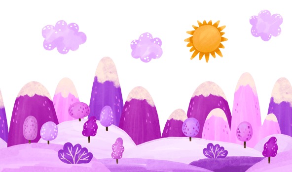 Mountain landscape with trees. . Hand drawn watercolor art png