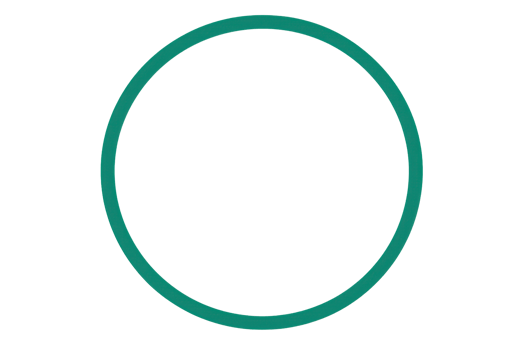 A simple circular shape in a teal color, representing unity and wholeness. png
