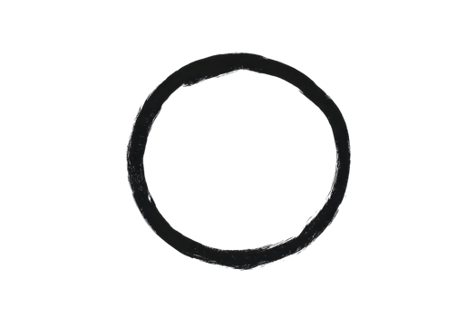 A simple black circular shape, featuring a slightly irregular edge, resembling a ring or loop. png