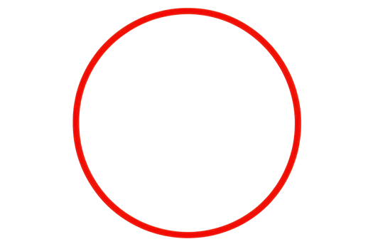 A simple red circle highlighted against a contrasting backdrop, emphasizing its shape and vivid color. png