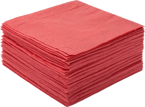 Bright Red Paper Napkins png