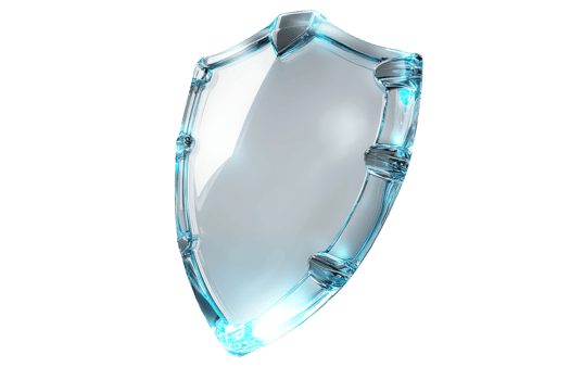 A sleek, reflective shield with a modern design, showcasing a blend of armor aesthetics and contemporary style. png