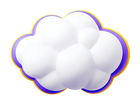 A clean white 3D rendered cloud icon perfect for minimalist designs representing cloud services data storage weather information or a simple symbol for tranquility and peace for users png