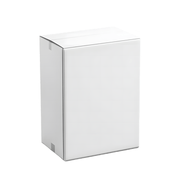 Blank White Cardboard Box Ready for Branding png