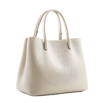Elegant Cream-Colored Handbag, Perfect for Fashion-Conscious Consumers png