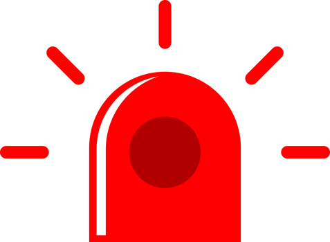 Red siren emergency png