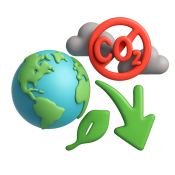 Innovative 3D Visual of Solutions for Greenhouse Gas Reduction png