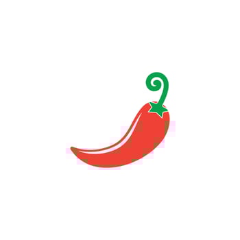 Chili logo icon illustration design vector