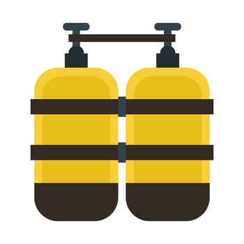 diving air tanks vector