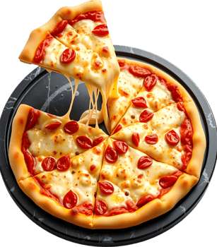 Cheesy gooey dripping pizza slice fresh crust clipart. . png