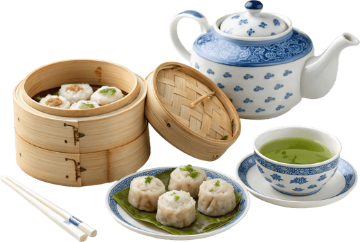 Traditional Dim Sum Feast png