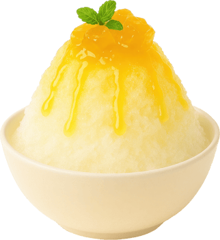 Refreshing Citrus Shaved Ice Dessert png