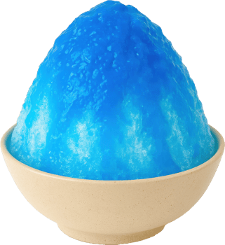 Blue Hawaii Kakigori Japanese Shaved Ice Dessert png