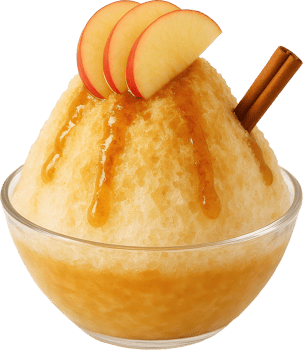 Refreshing Apple Cinnamon Shaved Ice Dessert png