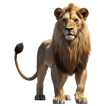 Elegant Lioness Portrait Royalty-Free Big Cat Image for Digital Print Media png