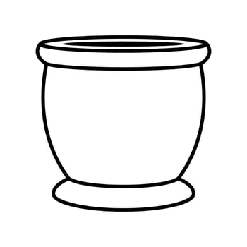 cauldron silhouette style icon web design, Cook kitchen Eat food restaurant home menu dinner lunch cooking and meal theme illustration vector