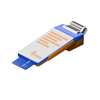 3D Render of an EDC POS Machine, Modern Payment Terminal with Credit Card png