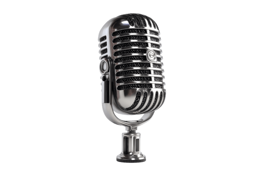 Studio mic quality sound close-up png