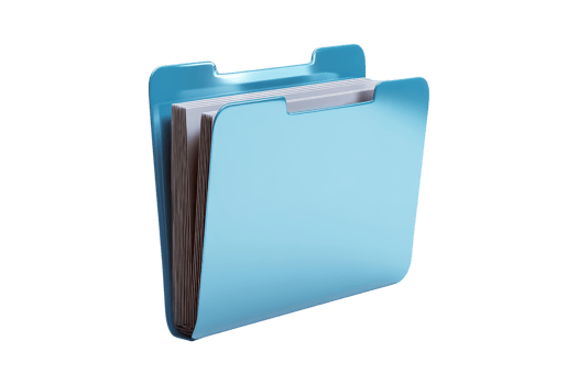 Close-up on office file efficiency png