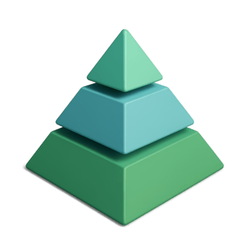 3D Geometric Shapes Design with Simple Layers and Elegant Colors png