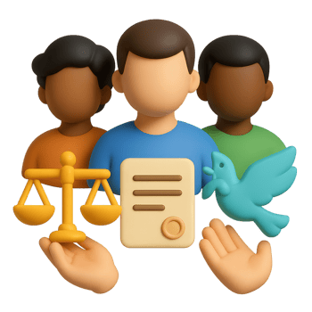 Symbolic Representation of Human Rights and Justice Advocacy png