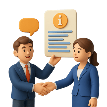 3D Characters Engaging in Customer Interactions and Communication png