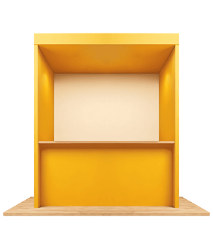 Event Booth Store Front Mini Retails Shop for Mockup Design Exhibition Showcase Display Product png