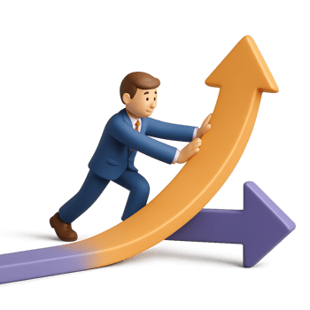 Business Model Shift Illustrated with Figures Overcoming Challenges png