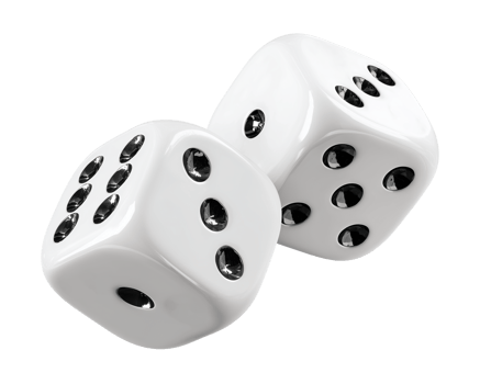 Two Dice Isolated on Transparent Background png