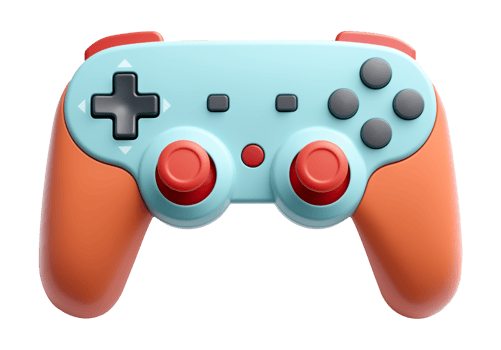 Cute Game Console Controller Concept Isolated on Transparent Background png