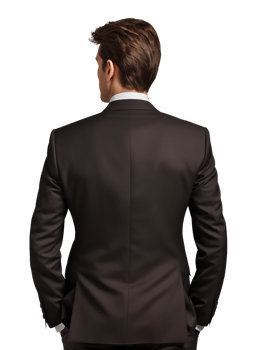 Businessman Back View Headset Isolated on Transparent Background png