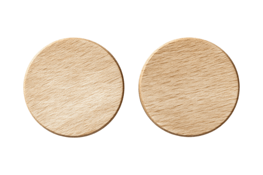 Wooden coasters stylish indoor decor png