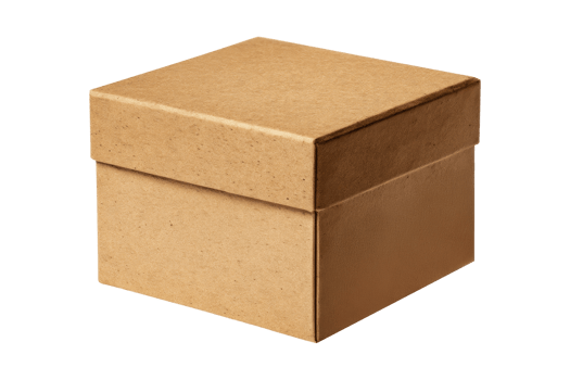 Unboxing a brown cardboard box png