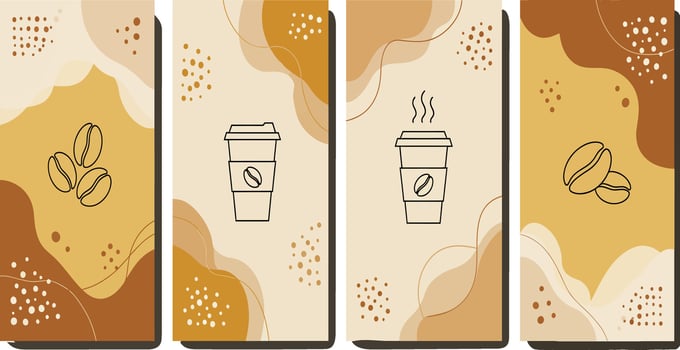 Coffee banner set illustration vector