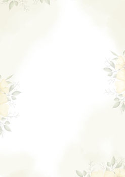 A black and yellow flower frame with yellow flowers png