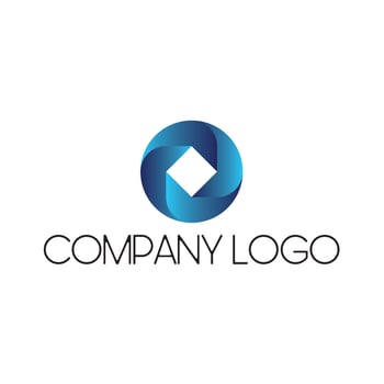 Abstract concept logo gradient vector