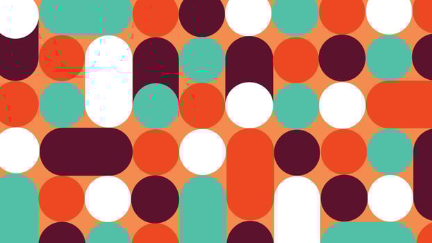 Playful Color Geometry Composition Background vector
